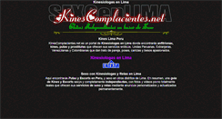 Desktop Screenshot of kinescomplacientes.net